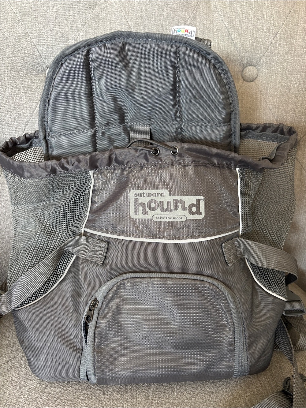 Outward Hound Raise The Woof Small Dog Carrier Backpack